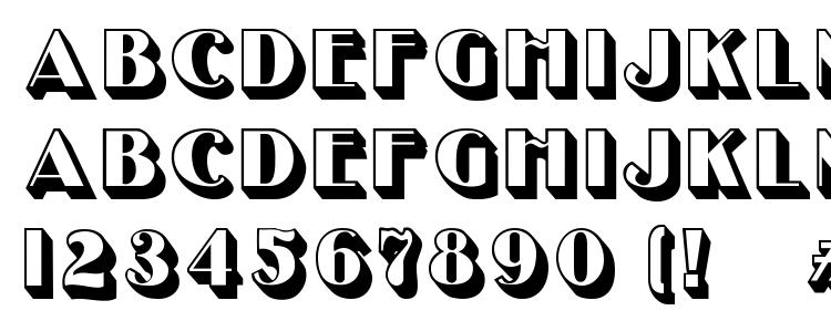 glyphs UncleBobMF Shadow font, сharacters UncleBobMF Shadow font, symbols UncleBobMF Shadow font, character map UncleBobMF Shadow font, preview UncleBobMF Shadow font, abc UncleBobMF Shadow font, UncleBobMF Shadow font