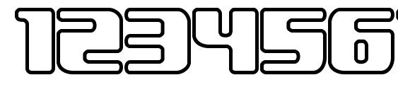 Underwhelmed Outline (BRK) Font, Number Fonts