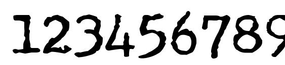 Underwood Champion Font, Number Fonts