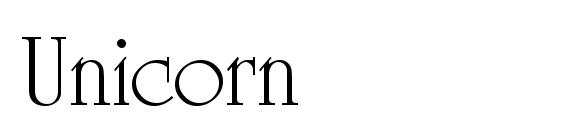 шрифт Unicorn, бесплатный шрифт Unicorn, предварительный просмотр шрифта Unicorn