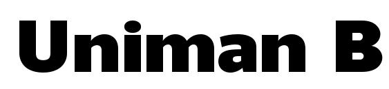 Uniman Black font, free Uniman Black font, preview Uniman Black font