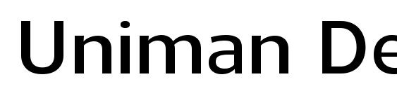 Uniman DemiBold font, free Uniman DemiBold font, preview Uniman DemiBold font