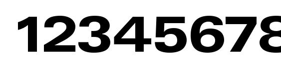 Unique Extended BOLD Font, Number Fonts