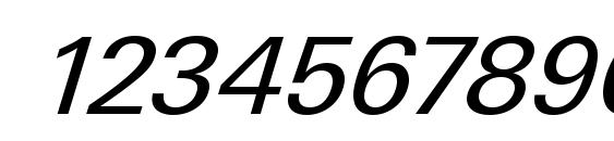 Unique ITALIC Font, Number Fonts