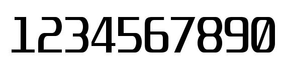 Unispace Font, Number Fonts
