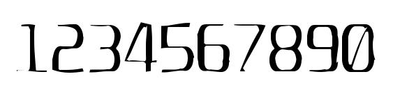 UnispaceGaunt Font, Number Fonts