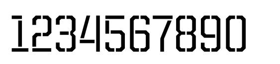 Unitedstencilc Font, Number Fonts