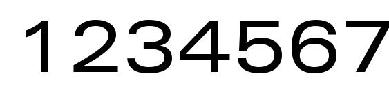 Univers LT 53 Extended Font, Number Fonts