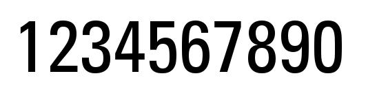 Univers LT 57 Condensed Font, Number Fonts