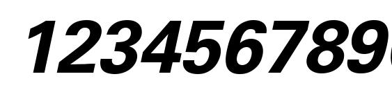 Univers LT 65 Bold Oblique Font, Number Fonts