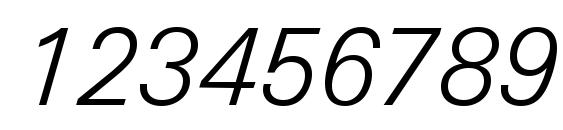 Шрифт Univers Next Pro Light Italic, Шрифты для цифр и чисел