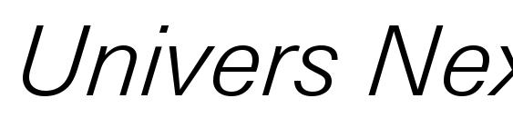 Шрифт Univers Next Pro Light Italic