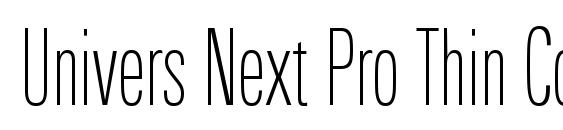 Univers Next Pro Thin Compressed Font
