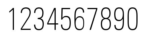 Шрифт Univers Next Pro Thin Condensed, Шрифты для цифр и чисел
