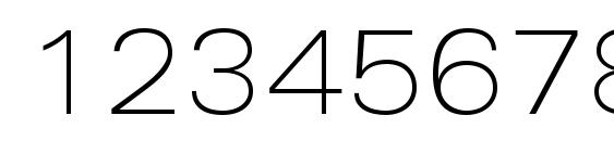 Univers Next Pro Thin Extended Font, Number Fonts