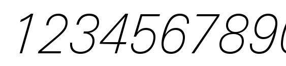 Шрифт Univers Next Pro Thin Italic, Шрифты для цифр и чисел