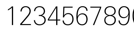 Шрифт Univers Next Pro Thin, Шрифты для цифр и чисел