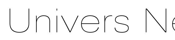 Univers Next Pro UltraLight Extended Font
