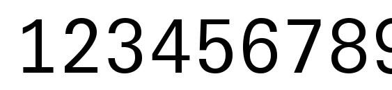 Шрифт Univers Next Typewriter Pro Regular, Шрифты для цифр и чисел