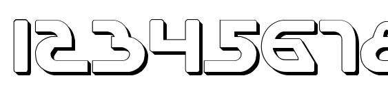 Universal Jack Shadow Font, Number Fonts