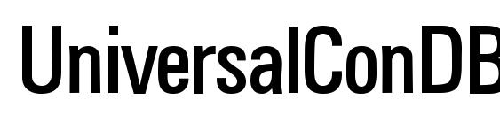 шрифт UniversalConDB Normal, бесплатный шрифт UniversalConDB Normal, предварительный просмотр шрифта UniversalConDB Normal