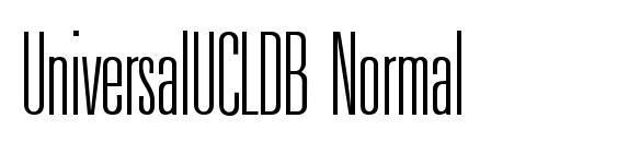 UniversalUCLDB Normal font, free UniversalUCLDB Normal font, preview UniversalUCLDB Normal font