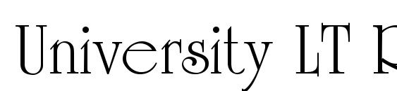 шрифт University LT Roman, бесплатный шрифт University LT Roman, предварительный просмотр шрифта University LT Roman