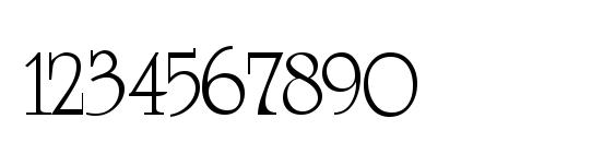 University Regular Font, Number Fonts