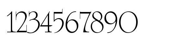 University Roman BT Font, Number Fonts
