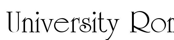 University Roman Medium font, free University Roman Medium font, preview University Roman Medium font
