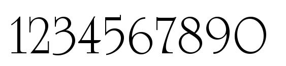 University Roman Plain Font, Number Fonts