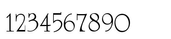 UniversityC Font, Number Fonts