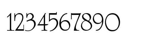 UniversityRoman Thin Font, Number Fonts