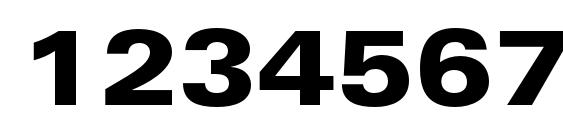 UniversLTStd BlackEx Font, Number Fonts