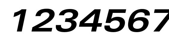 UniversLTStd BoldExObl Font, Number Fonts