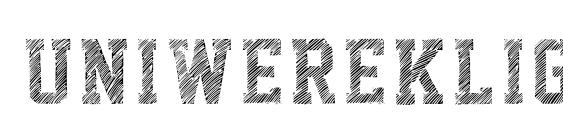 UniwerekLight font, free UniwerekLight font, preview UniwerekLight font