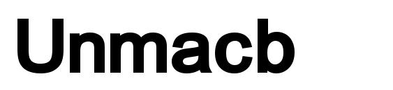 Unmacb font, free Unmacb font, preview Unmacb font