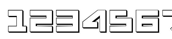 Uno Estado 3D Font, Number Fonts