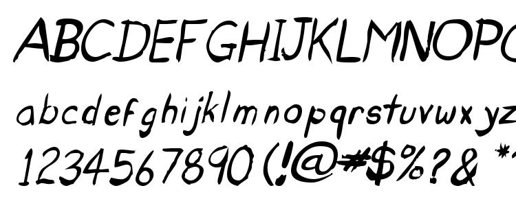 glyphs Untidy Italic Skrawl font, сharacters Untidy Italic Skrawl font, symbols Untidy Italic Skrawl font, character map Untidy Italic Skrawl font, preview Untidy Italic Skrawl font, abc Untidy Italic Skrawl font, Untidy Italic Skrawl font