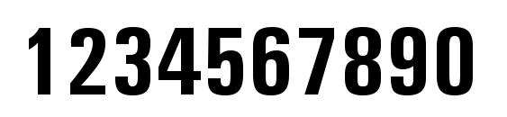 Unvr67x Font, Number Fonts