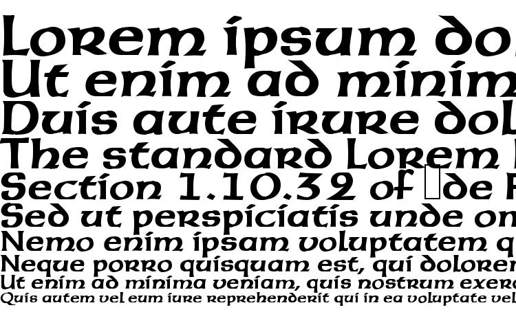 specimens Unziale Regular font, sample Unziale Regular font, an example of writing Unziale Regular font, review Unziale Regular font, preview Unziale Regular font, Unziale Regular font