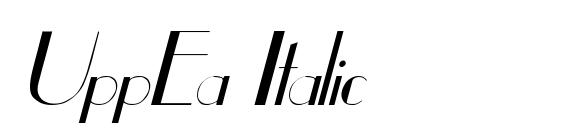 UppEa Italic font, free UppEa Italic font, preview UppEa Italic font