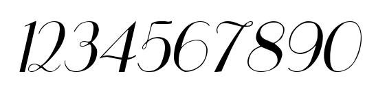 UppEa Th Italic Font, Number Fonts