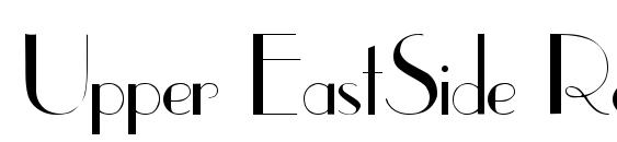 Upper EastSide Regular Font