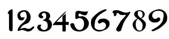 Upper WestSide Regular Font, Number Fonts