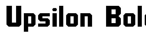 Upsilon Bold Font