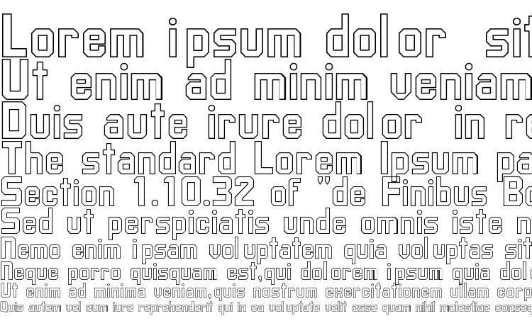 specimens Upsilon Hollow font, sample Upsilon Hollow font, an example of writing Upsilon Hollow font, review Upsilon Hollow font, preview Upsilon Hollow font, Upsilon Hollow font