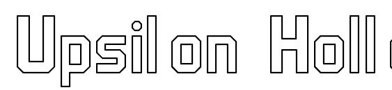 Upsilon Hollow font, free Upsilon Hollow font, preview Upsilon Hollow font