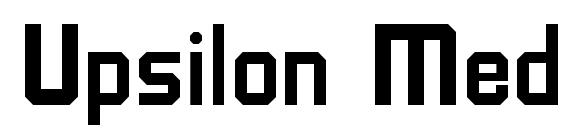 Upsilon Medium font, free Upsilon Medium font, preview Upsilon Medium font