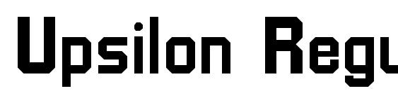 Upsilon Regular Font